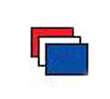 P.A. Nylon Color Flag Set T-L <br>(3 Red, 3 White, 3 Blue) 9/Set