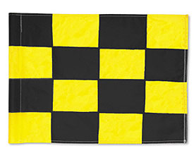 Nylon Flag Only Bk/Yel Checker (GE300-20932      )