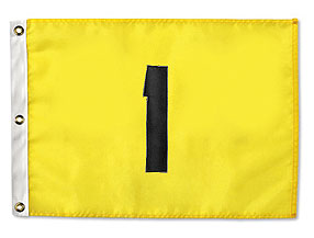 # Nylon Flag Yellow/Black 1-9