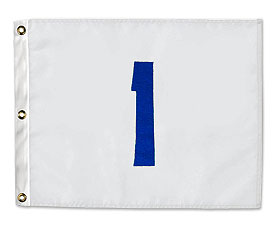 Nylon Flag Wht./Blue 1-9 W/T-L