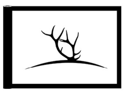 Philipsburg Elks T-L Flag(Wht)<br>#25310t/21011 - White W/Black