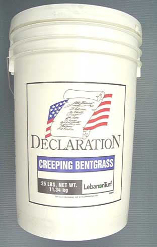 Declaration Bentgrass Seed    <br>New:1#/1,000; Over 1/2-1#/1000