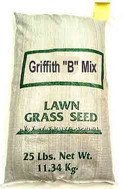 Griffith B-Mix Grass Seed     <br>New:8#/1000 Sq.Ft:Over:5#/1000