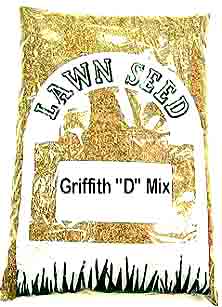 Griffith D-Mix Grass Seed 5lb.<br>New:5-8#/1000':Over:3-4#/1000'