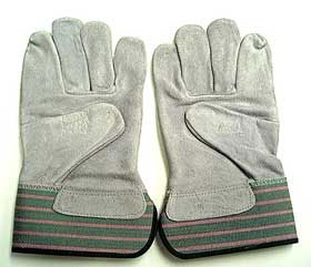 Work Gloves - Leather Palms