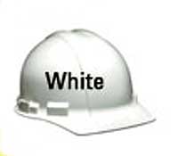 White Hard Hat/6 Pt.Susp.Ratch