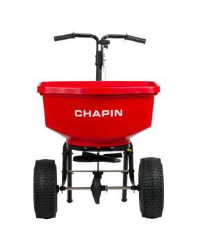 Chapin Pro. Push Spreader     <br>* W/Hopper Cover (100 Lb.Cap.)