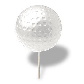 Stand. Dimple Tee Marker-White