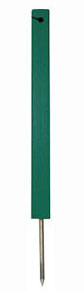 Stand. 12" Rope Stake (Black) <br>Square Recycled Plastic 12/Cs.